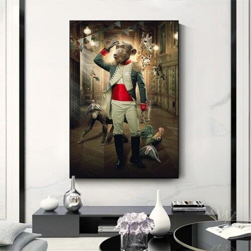 Movie Monkey Funny Animal Picture Canvas Wall Art Poster and Prints Wall Painting for Room Decoration Cuadros