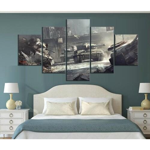 Mass Multiplayer 3D Games World of Tanks HD Third Person Shooting Game Poster Paintings Wall Picture for Bedroom Decor
