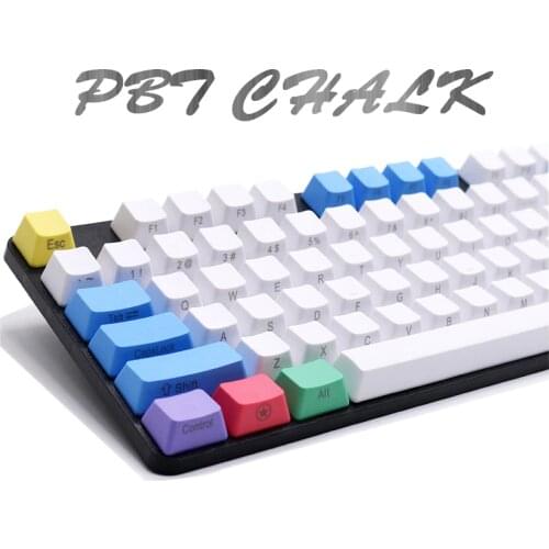 Mechanical Keyboard Keycap 87/104/108 Keys PBT Chalk Set Color Personality Keycaps for Cherry mx