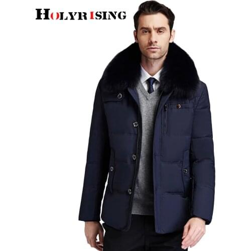 2019 Russia Down Jacket Men Thick Warm White Duck Down coat Fur collar winter men parka down jacket M-3XL 18944-5