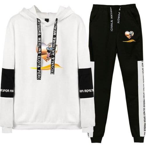 New german shepherd Cartoon Women Hoodies Clothing Set 2 Piece Set Warm Clothes german shepherd Tracksuit girls warm Set Pants