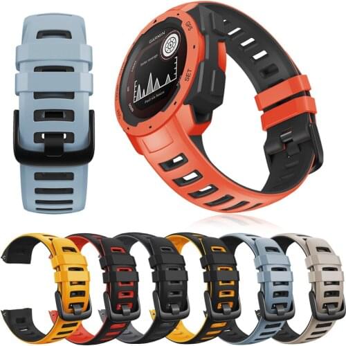 New Silicone Wristband For Garmin Instinct Smart Watch Band Strap Replacement For Garmin Instinct Tactical/Esports/Tide Bracelet