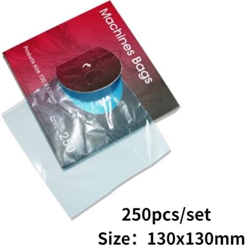 250pcs/set Disposable Plastic Blue Tattoo Machine Sleeves Bags Disposable Supply Covers Bags for Tattoo Accessory