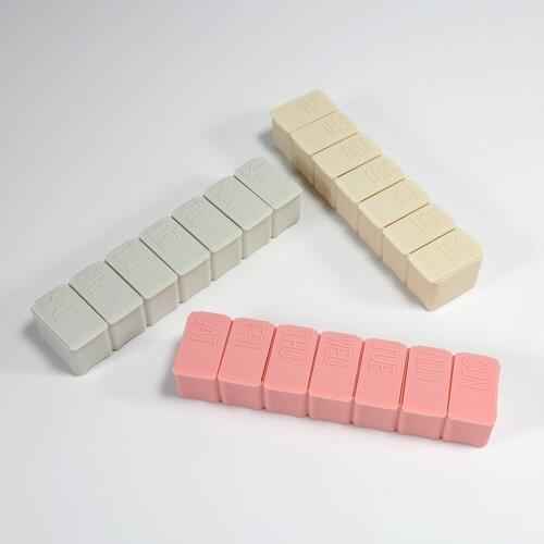 Weekly Pill Box Travel Medicine Storage Pill Case Drug Container Tablet Dispenser Plastic Independent Lattice