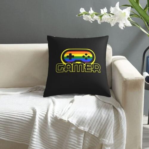 Rainbow Gamer pillowcase printed cushion cover sofa waist pillow pillow cover