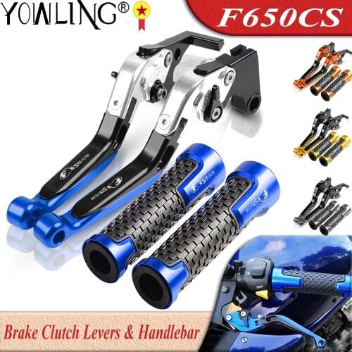 For BMW F650CS SCARVER 2003-2004 Motorcycle Accessories Adjustable Extendable Brake Clutch Levers Handle Bar Grips F650 F 650 CS