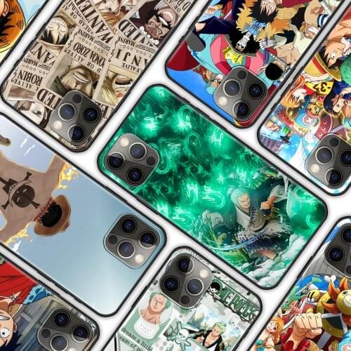 Anime One Piece Zoro Luffy Hot Phone Case for iPhone 11 7 XR 12 Pro Max X 6S 12 Mini XS 5 6 7 8 Plus 5S SE Soft Silicone Cover