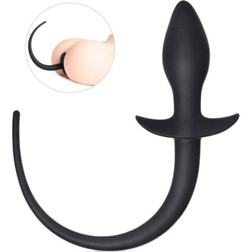 Silicone Dog Tail Anal Toys G-spot Stimulator Butt Plug Slave Anal Expander Women Men Gay Sex Game BDSM Erotic Toys Sex Products