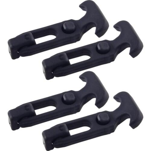 Universal 4Pcs M5 Rubber T-Handle T-Latch Hasp Draw Latch With Screws Fit For RV Tool Box Cooler Golf Cart Off-road Vehicles
