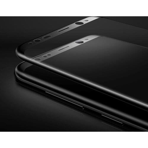 9H 3D Tempered Glass LCD Curved Full screen protectors Film cover For Samsung S8 S8 Plus Protective Free carbon fiber back film