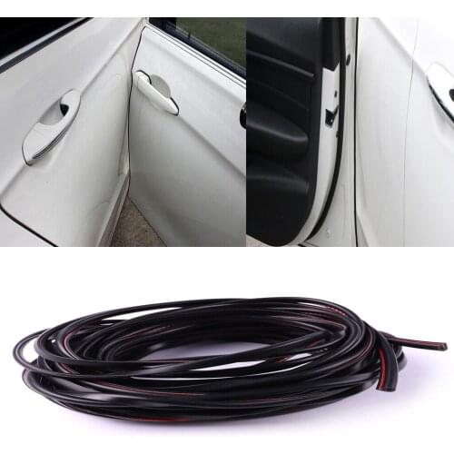 Car Side Door Edge Anti Collision Strip 5M Rubber Bumper Protection Sticker