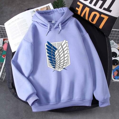 Women Hoodies Sweatshirt Streetwear Hoodie Pullover Sweatshirt Oversized Japanese Harajuku Feather Print Purple Long Sleeve