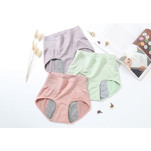 Womens Menstrual Period Underwear Low Rise Postpartum Briefs Stretch Leakproof Cotton C Section Hipster Panties