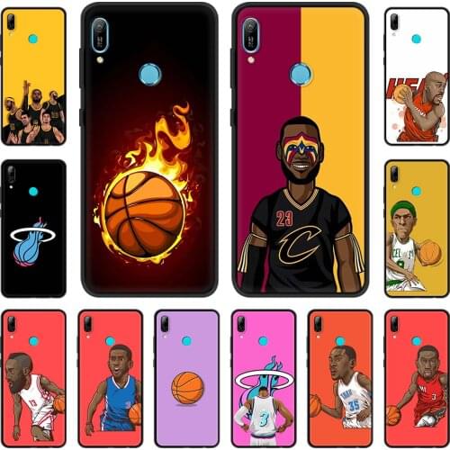 Phone Case For Huawei P30 Pro P40 Lite E P Smart Z Y7 Y6 2019 Soft Silicone Back Cover Mobile Bag Men Basketball Sports star