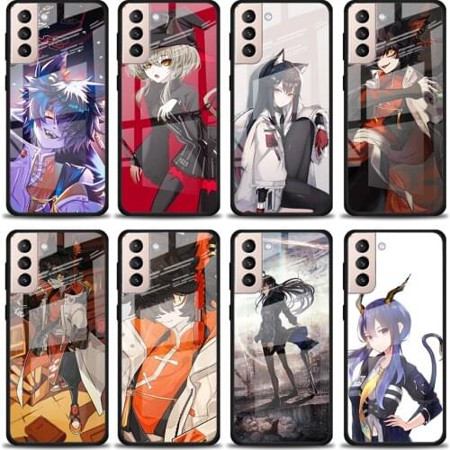 Anime Aak Arknights Tempered Glass Cover For Samsung Galaxy S21 Plus Ultra M21 M31 M51 A52 A72 Phone Case Coque