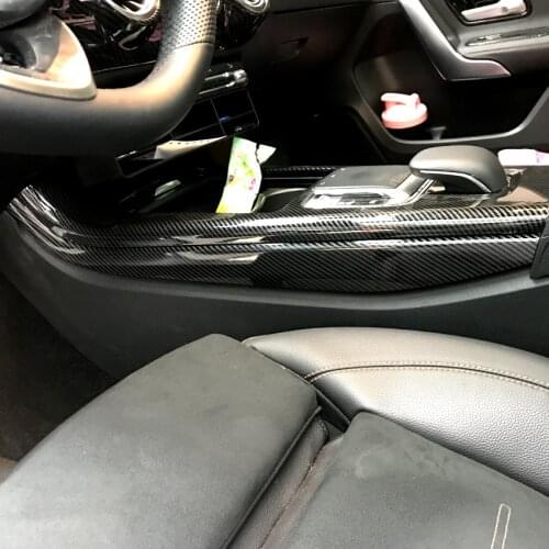 Console Side Decorative Trim Cover Stickers for Mercedes Benz A CLA Class W177 C118 A180 A200 A220 Accessories Car Styling