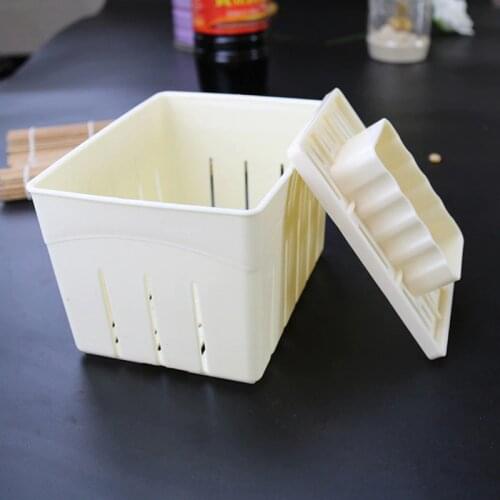 Homemade Plastic Tofu Press Mould DIY Tofu Mold Soybean Curd Tofu Making Mold Cheese Molds Cheese Cloth Kitchen Cooking Tools