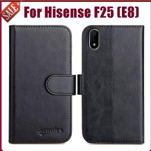 Hot! Hisense F25 E8 Case 5.7" 6 Colors Flip Soft Leather Phone Wallet Cover For Hisense F25 E8 Case Stand Card Slots