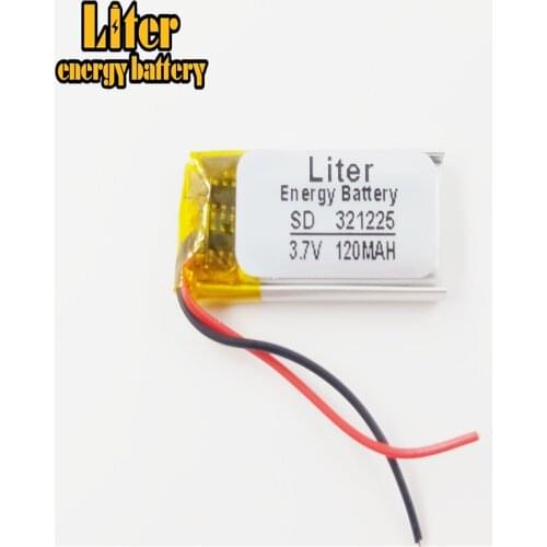 Made in china 321225 li polymer battery, 321225 3.7v 120mah polymer lithium ion battery