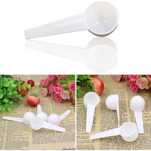 5pcs/set 10ml 5g Measuring Plastic Scoop PP Measure Spoon Milk Powder Spoon Kitchen Tool Candy Dessert Tea Serving