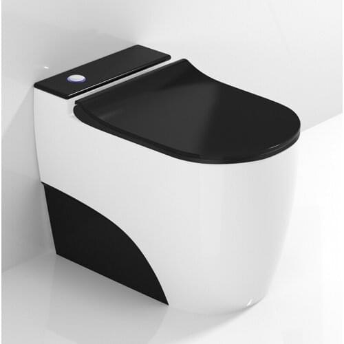 Small size 58CM household small space toilet adults with no water tank the shortest small household type black toilet