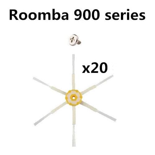 20pcs Washable Accessories 6paws Side brush For irobot Roomba 900 series 910 920 930 940 950 960 Robot Vacuum Cleaner Spare Part