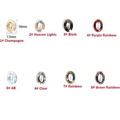 New Arrival 100pcs Nail Rhinestones for Nails Oval Rhinestones Crystal Nail Stones Gems Nail Art Accessory Decoration