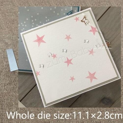 New Design Craft Metal stencil mold Cutting Dies German to the baby words scrapbook die cuts Album Paper Card Craft Embossing