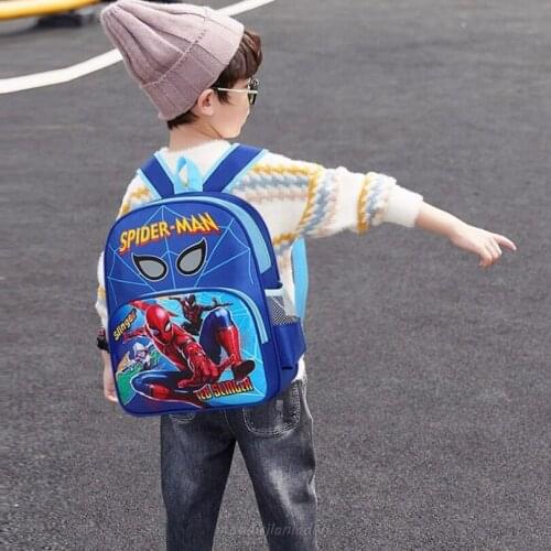 Disney New boys school bag kids children schoolbags Boy Spiderman school Backpack