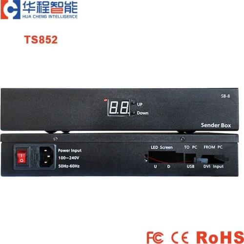 Linsn control system AMS-TS852 Led External Sending Box Can Insert 1 pc Linsn TS802D led sending box for outdoor led screen