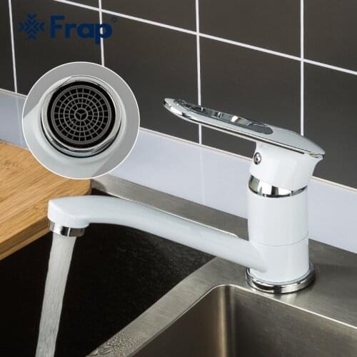 FRAP Kitchen Faucet Water Tap Single Handle Kitchen Sink Mixer Cold and Hot Water Kitchen Tap Deck Mounted Water Tap F4549