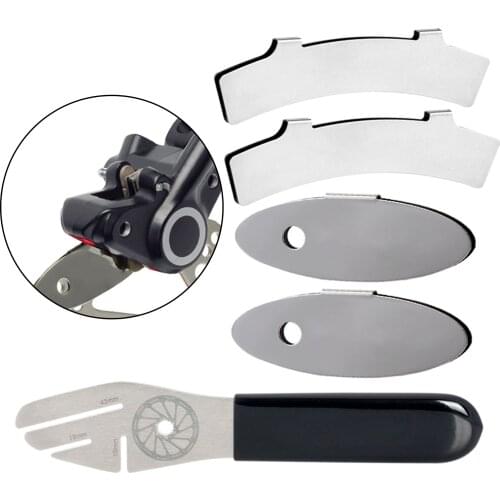 Bike Disc Brake Correction Wrench Brake Rotor Alignment Truing Tool with Disc Brake Pads for MTB Mountain and Road Bike