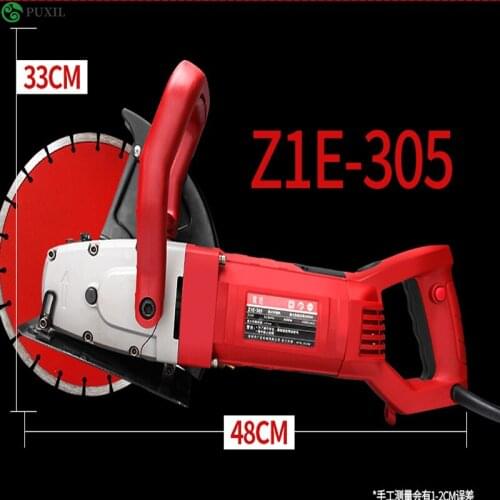 Z1E-305 Wall Slotting Machine Electric Slotting Machine Concrete Cutting Machine + Diamond Saw Blade 220V 3000W