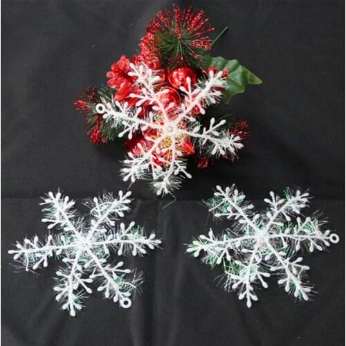 15Pcs 11CM Classic Beautiful Snowflakes Christmas Decorations Creative Christmas Tree Ornaments Festive Party Supplies