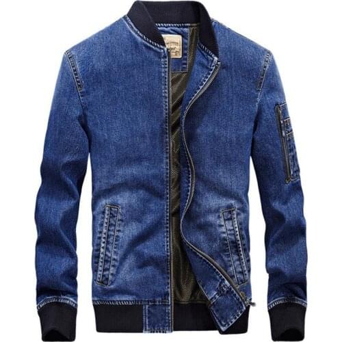 2018 Mens Denim Jacket New Fashion Autumn Mens Denim Jacket coat Solid color