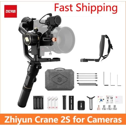 Zhiyun Crane 2 2s 3-Axis Handheld Gimbal Stabilizer for Canon Nikon Sony Panasonic DSLR Cameras 80D 90D BMPCC 6K 5D3