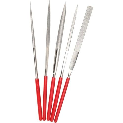 5pcs Diamond Mini Needle Files Set Handy Tools Ceramic Crafts DIY Wood for Metal Glass Stone Jewelry Carving Polishing File