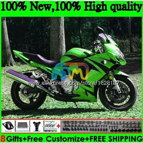 650 Kit For SUZUKI GSXF 650 GSX650F 08 09 10 11 12 13 14 45BS.125 GSXF650 2008 2009 2010 2011 2012 2013 Green flame 2014 Fairing