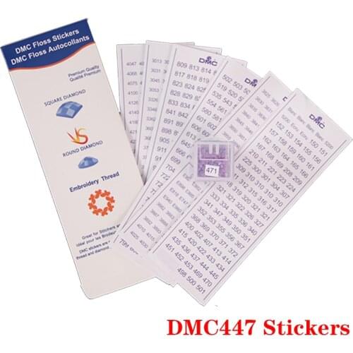 Diamond Storage Label Stickers Diamond Painting Accessory Embroidery Tools Storage Box /Bottle 447 DMC Number Label Sticker