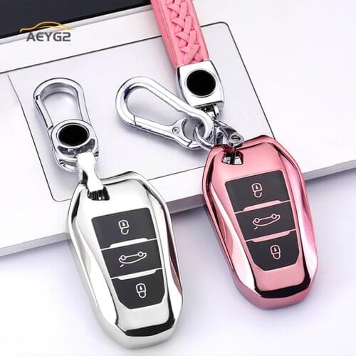 Soft TPU Car Remote Key Full Cover Case For Peugeot 308 408 508 2008 3008 4008 5008 Citroen C4 C5 X7 C4L C6 C3-XR Accessories