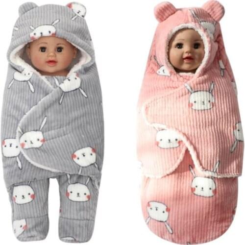 Free Shipping Warm Winter Baby Swaddle Newborn Thick Outside Cover