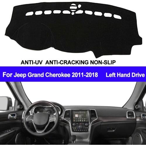 TAIJS Car Dashboard Cover Dash Mat Dash Board Pad Carpet Dashmat Anti-UV For Jeep Grand Cherokee WK2 2011- 2015 2016 2017 2018