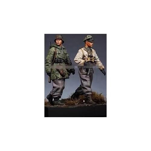 1/35 Resin Figure Model kits 2 Figures Unassambled Unpainted 392