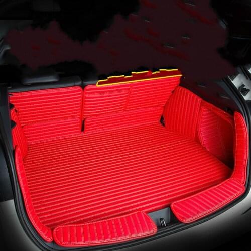 Custom Car Trunk Mats Full Surrounded TPE XPE NonSlip 3D Waterproof Boot Carpets for Nissan Tiida X-TRAIL Qashqai