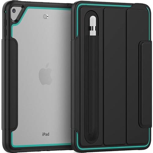 Magnet PU Leather Case for iPad Mini 4 Smart Cover with Pencil Slot for iPad Mini 5 2019 Tablet +Pen