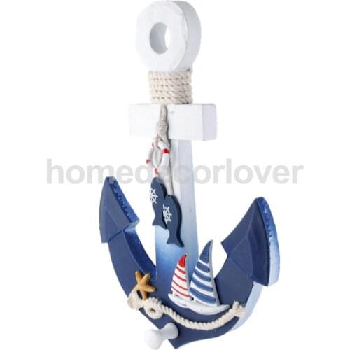 Nautical Anchor Wall Hanging Hook Ship Starfish Decor Coat Hat Mediterranean