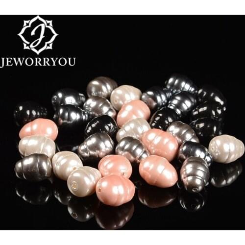 Natural Sea shell pearl beads for accessories multicolor pink white black beads jewelry DIY charms necklace bracelet making