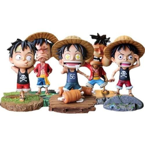 One Piece Anime Monkey D. Luffy 15cm Pvc Action Figure Figurine Collectible Model Statue Decorations Doll Toys For Kids Gift
