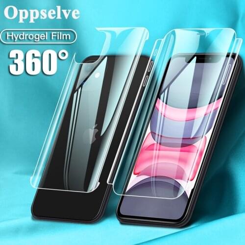Front & Back Full Hydrogel Soft Film For iPhone 11 12 Pro Max XS Max XR X Thin Screen Protector For iPhone 12 Mini 7 8 Plus Film