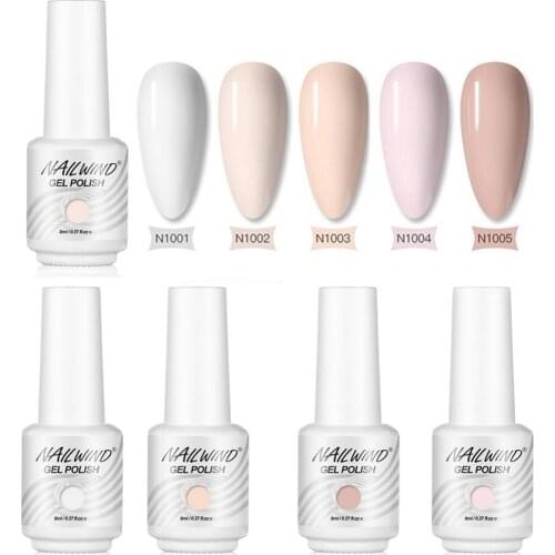 8 ml Resin Solid Color Nail Polish Gel Quick-Drying Top Base Coat UV Gel Nail Polish Lasting Soak Off Lacquer Decor for Nail